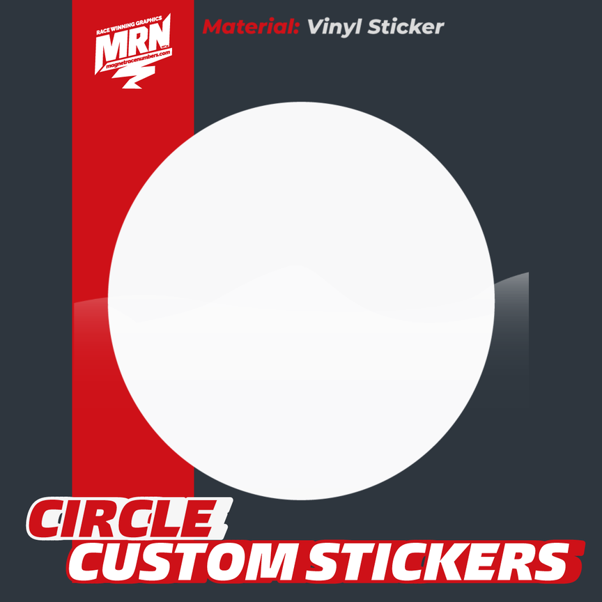 Custom Race Stickers - Circle