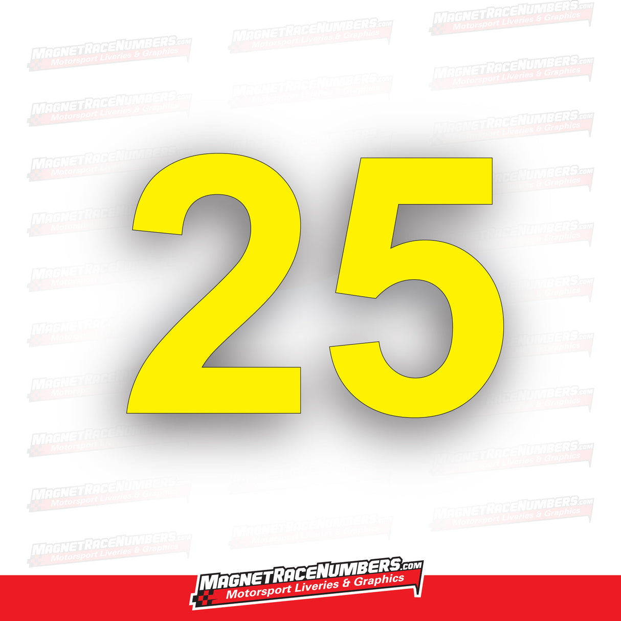 Fluro DayGlo Numbers