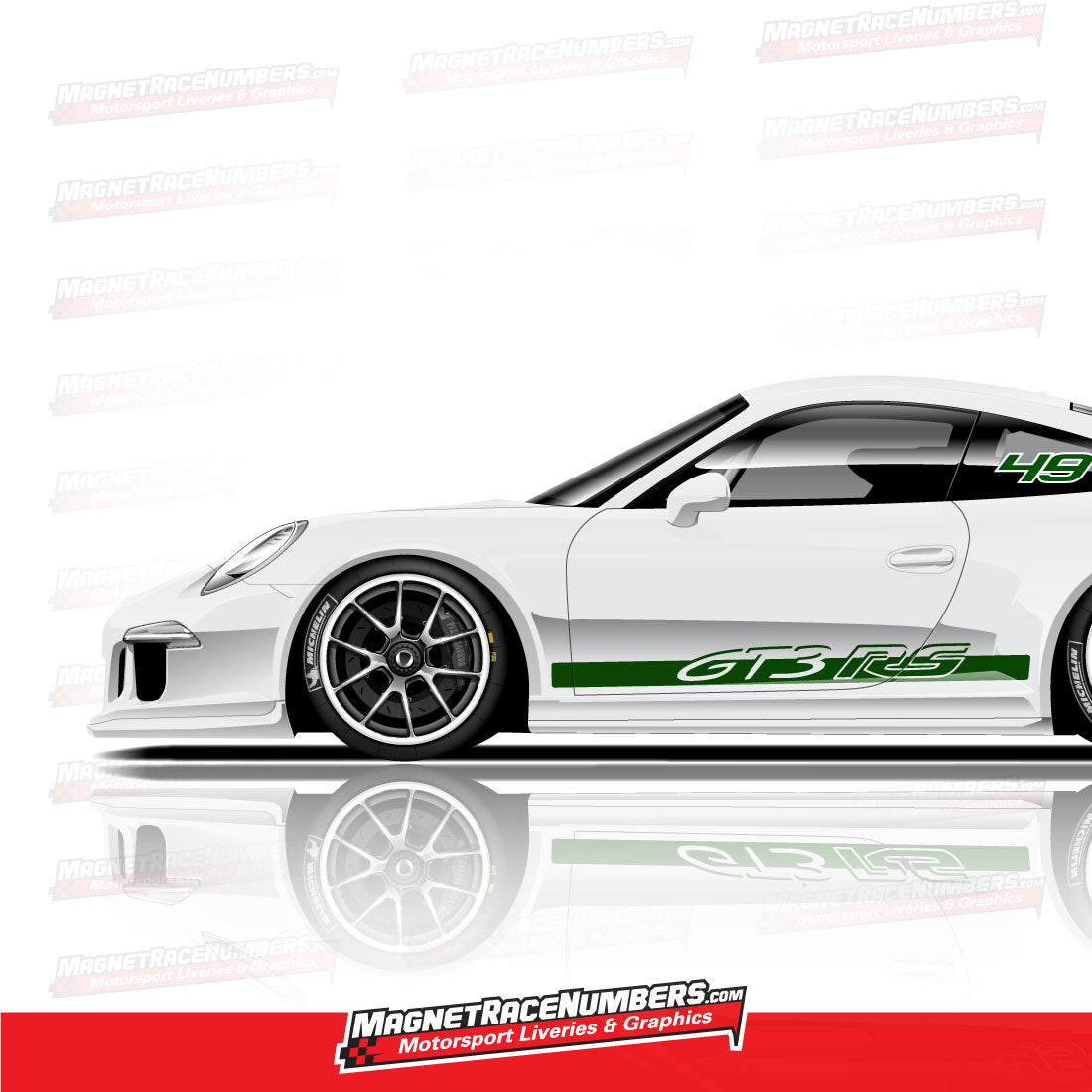 Porsche 911 GT3RS Side Stripes