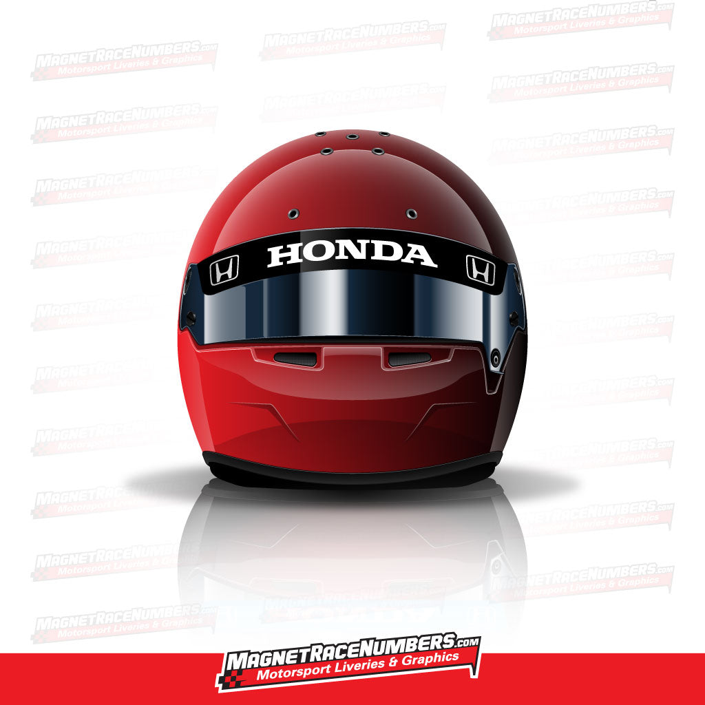 'Honda' Helmet Visor Sunstrip Race Numbers