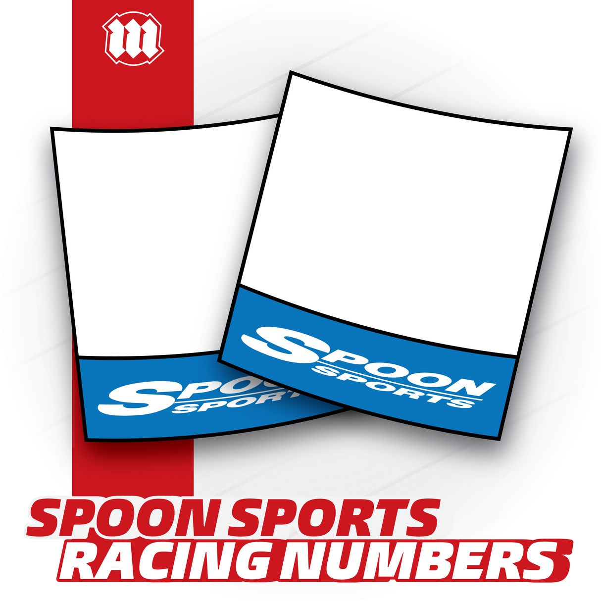 Spoon Sports Style Racing Numbers