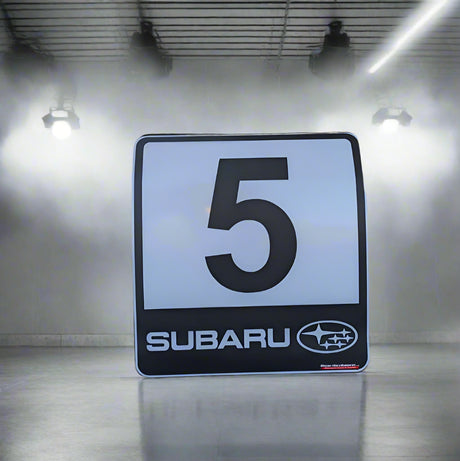Subaru Impreza WRX STI Number Board Rally Race Motorsport