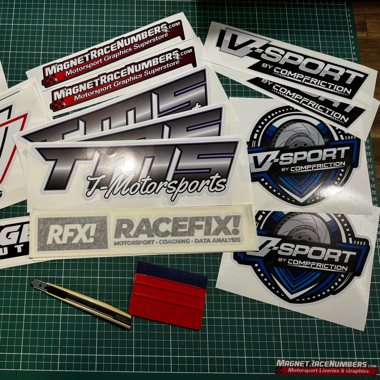 TMS Motorsports - V-Sport - Racefix! Stickers