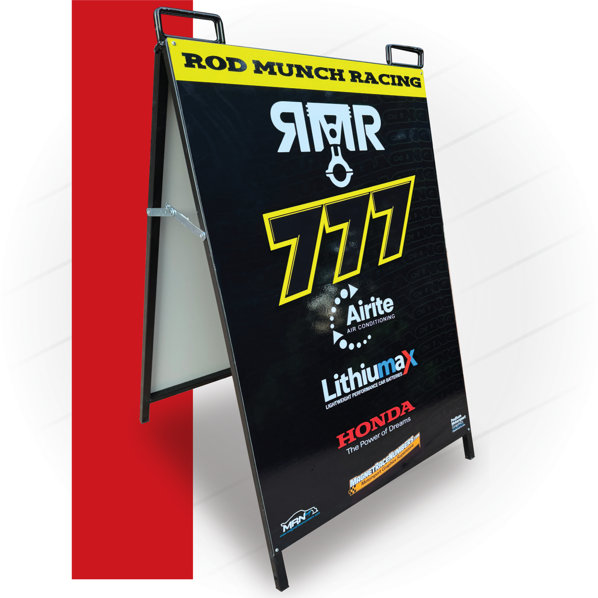 Podium Motorsport A-Frame Signage – 600x900mm