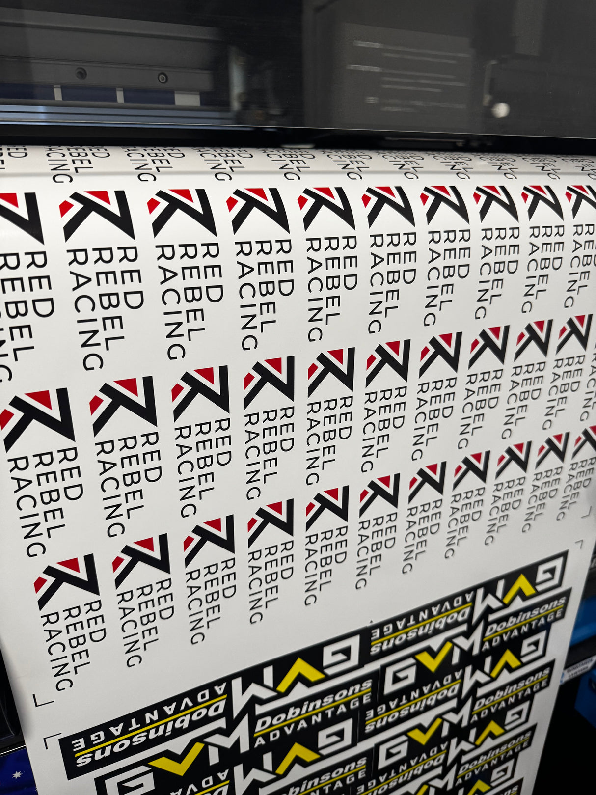 Custom Printed Motorsport Stickers