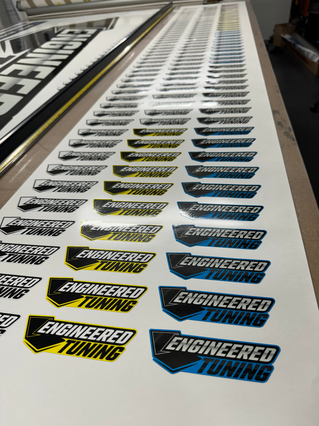 Custom Printed Motorsport Stickers
