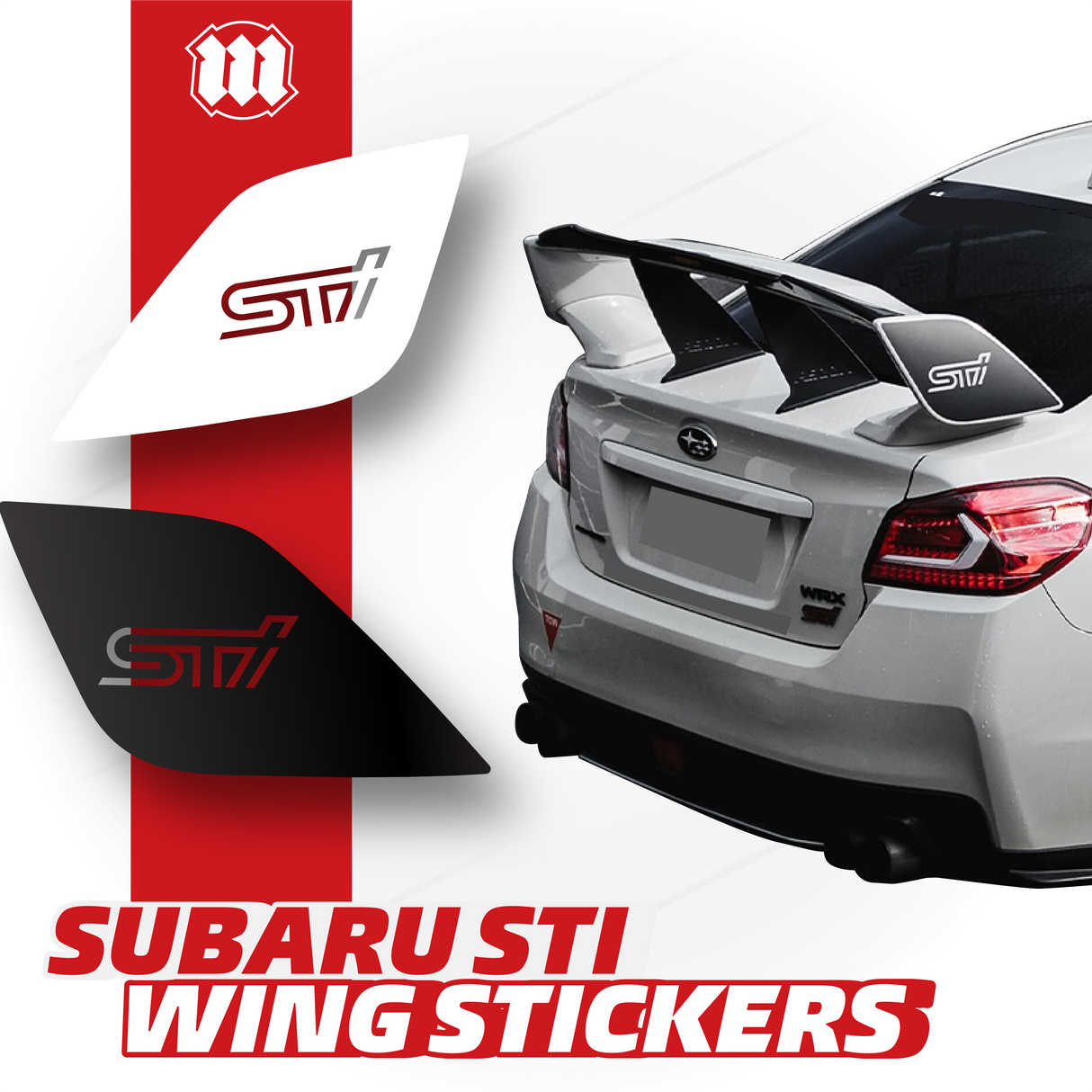 2015-2020 Subaru VA WRX - STI Wing Stickers