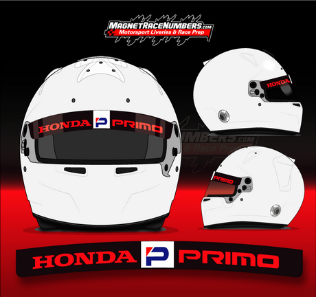 'Honda Primo' Helmet Visor Sunstrip