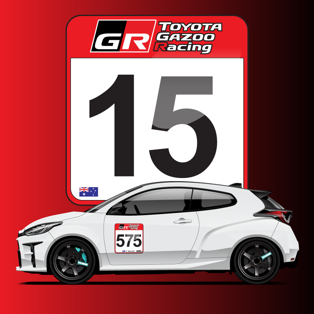 "Toyota Gazoo Racing" Number Boards