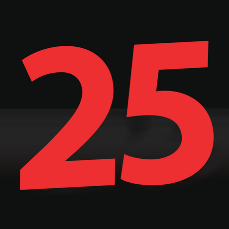 Icon of stylised race number design with custom graphics