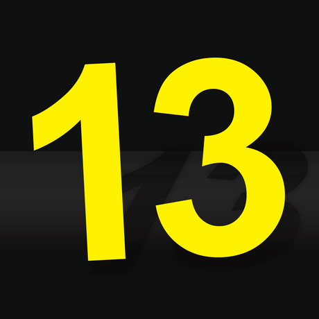 Dayglo Fluro Numbers