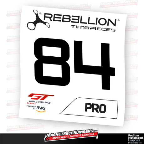 2020 Rebellion AWS GT Challenge Number Panels