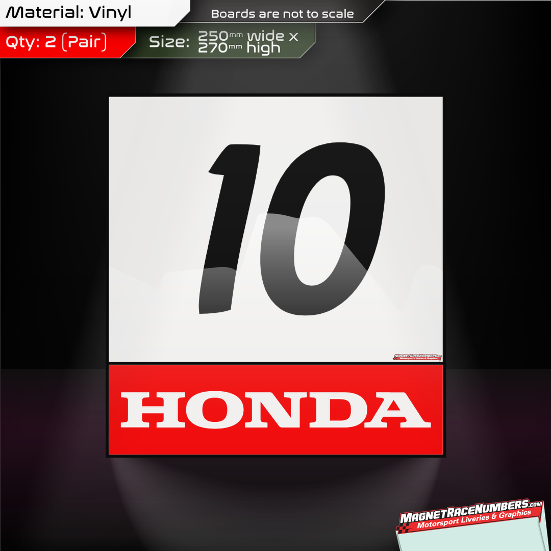 Primo Number Boards – Magnet Race Numbers