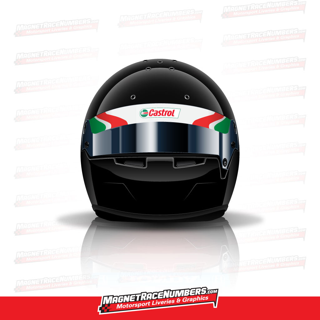 Castrol TRD Tribute Helmet Visor Sunstrip