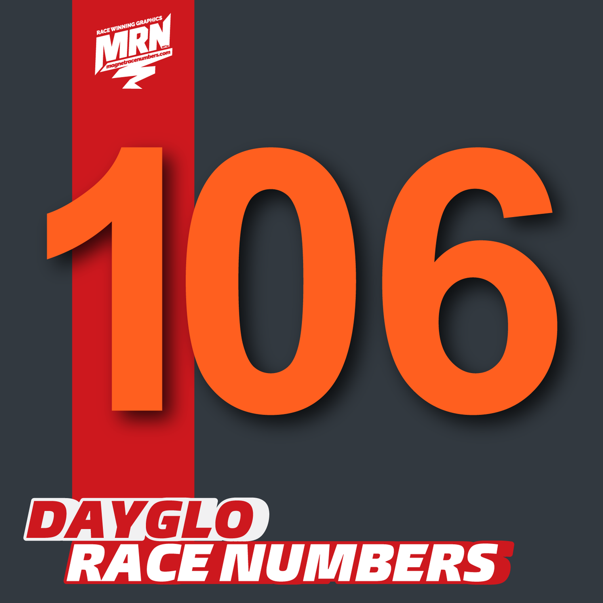 Fluoro DayGlo Numbers