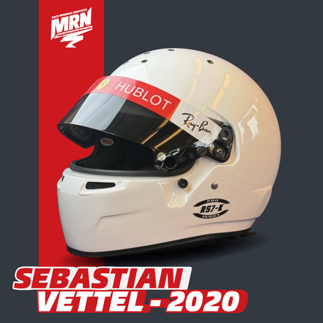 'Sebastian Vettel Tribute 2020' Helmet Visor Sunstrip