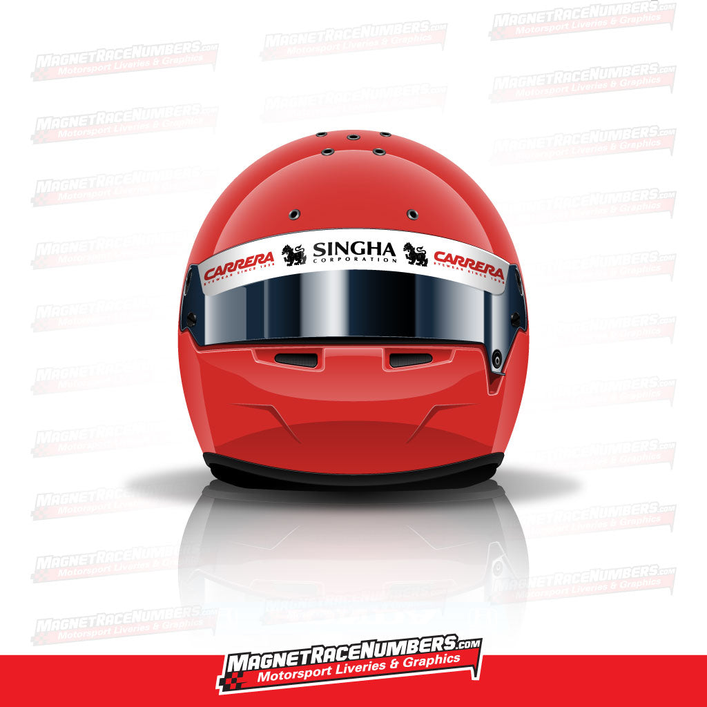 'Kimi Raikkonen 2009' Tribute Helmet Visor Sunstrip