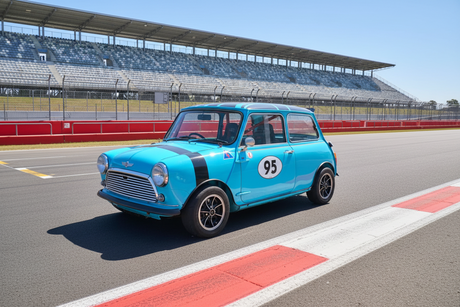 Mini Circuit Race Car - Oval Magnet