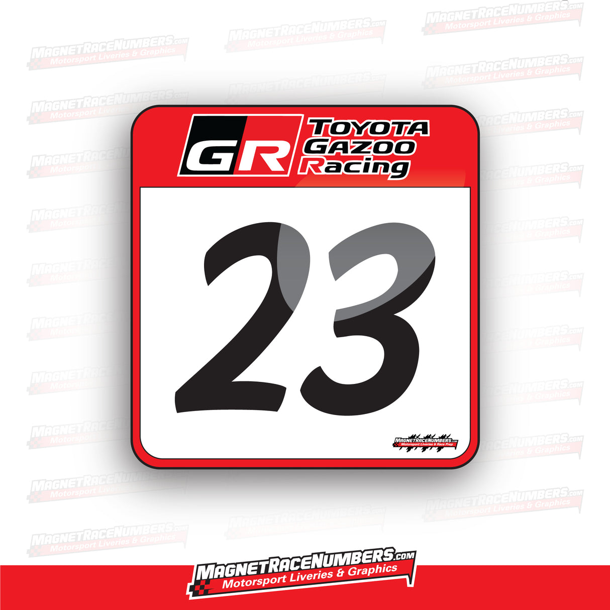 "Toyota Gazoo Racing" Number Boards