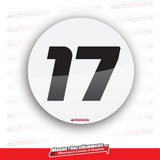 "Never Lift" Circle Racing Numbers customisable