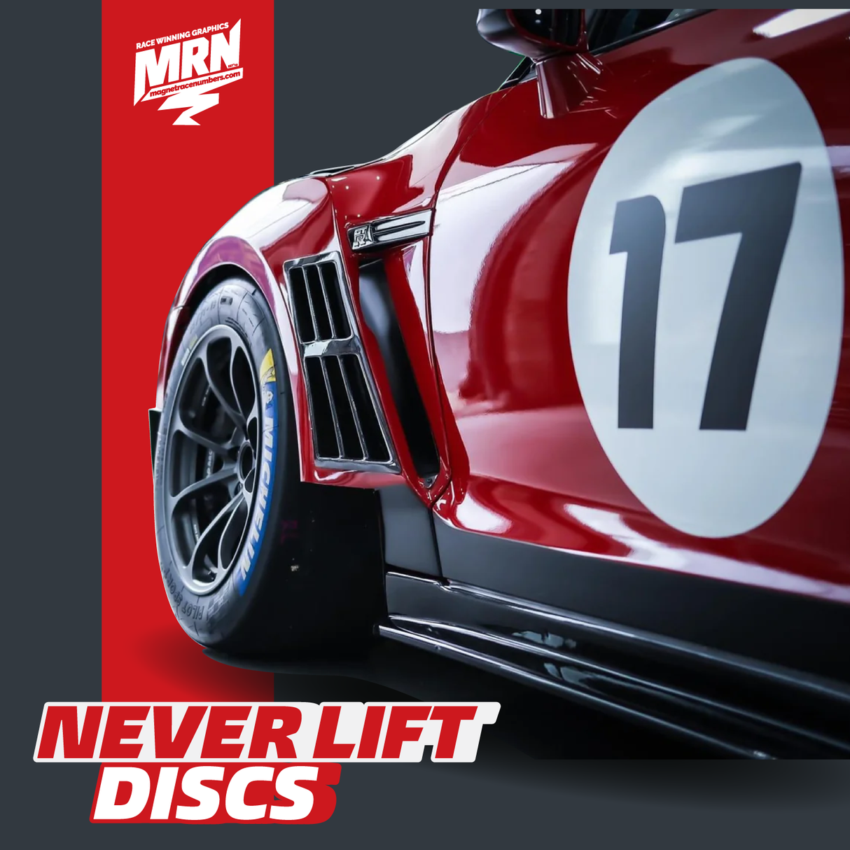 Never Lift Circle Disc Racing Numbers