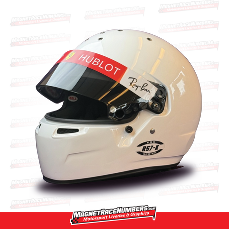 Sebastian Vettel Helmet Visor Stripe