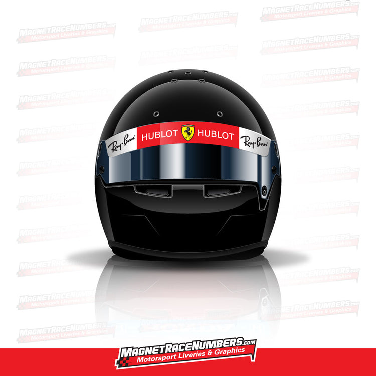 Motorsport Helmet Visor Sunshade Banners | ARAI, BELL, RACELID, STILO ...