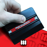 Felt-Tipped Vinyl Squeegee – Black Rubber with Soft Felt Edge