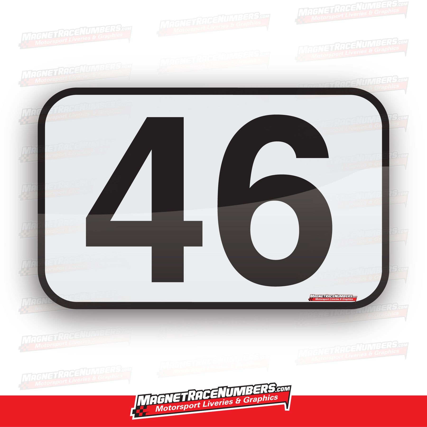 Race Number Magnets