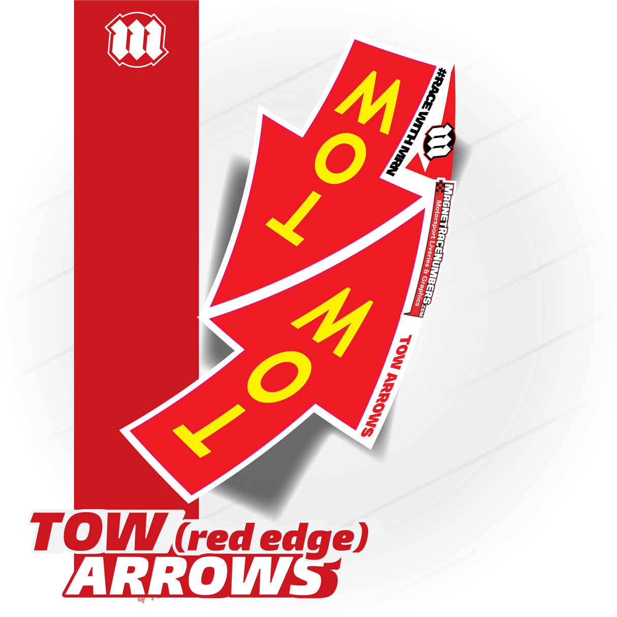 Tow Arrows - (Pair) - CAMS / Motorsport Australia-Compliant