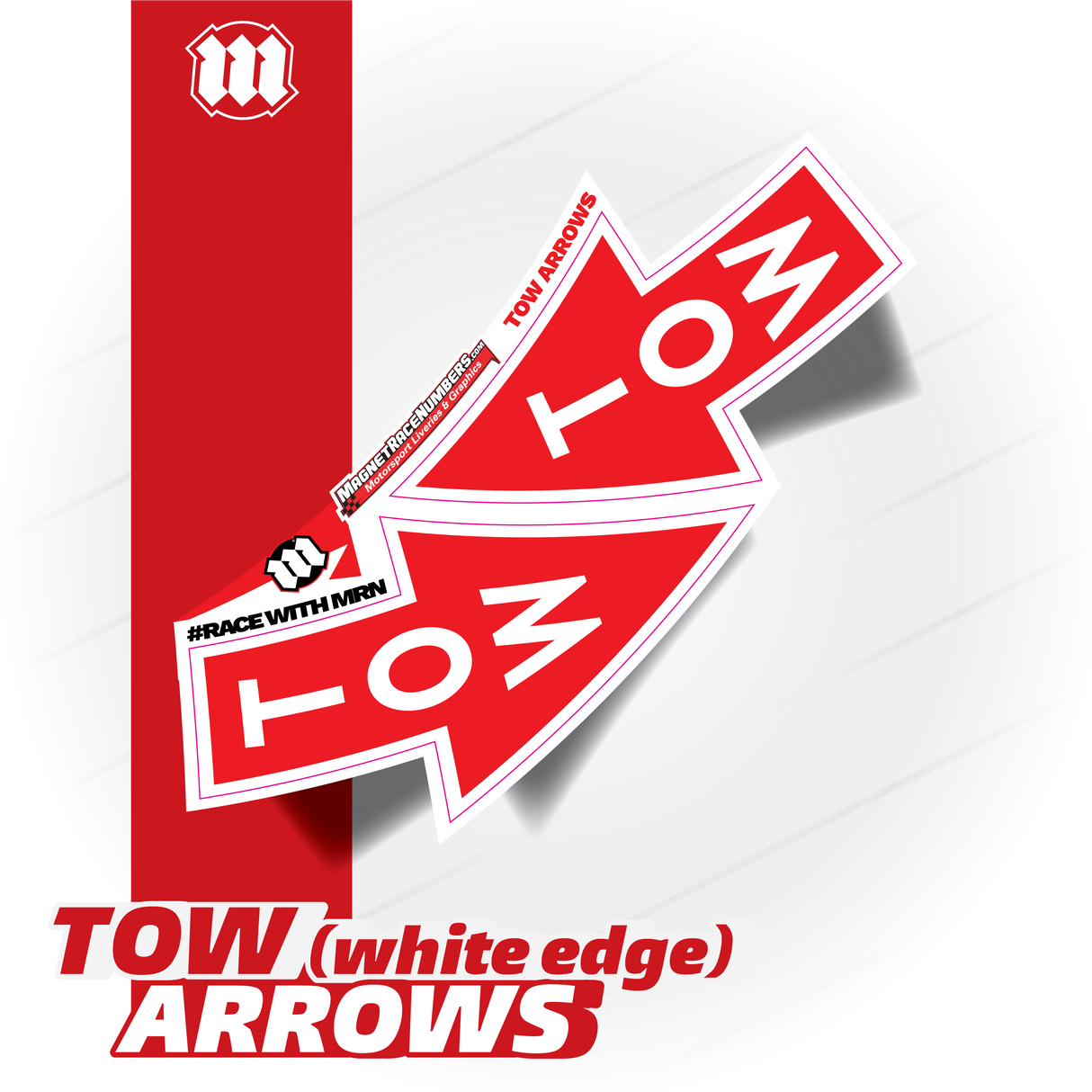 Tow Arrows - (Pair) - CAMS / Motorsport Australia-Compliant