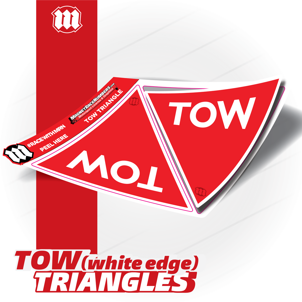 Tow Arrows - (Pair) - CAMS / Motorsport Australia-Compliant