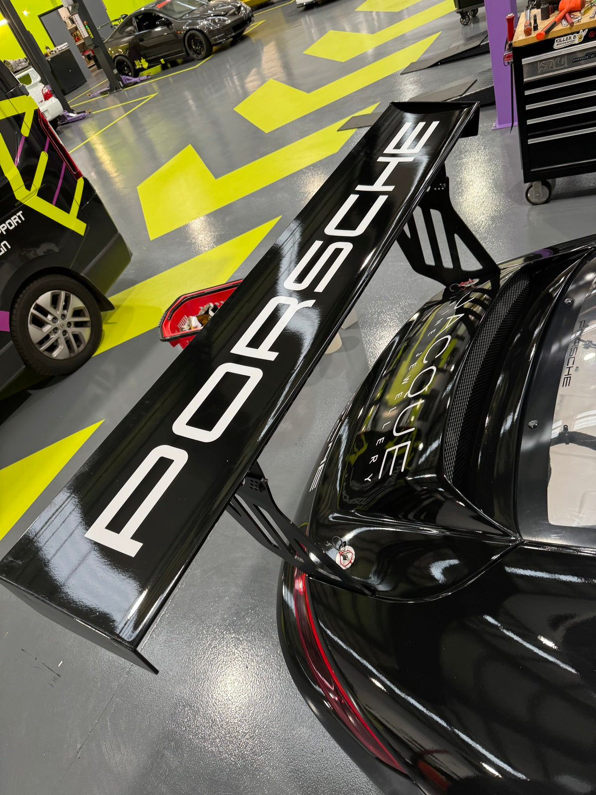 Porsche Rear Wing Blade Decal