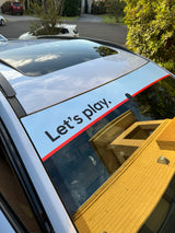 'Let's play' N Performance Windscreen Banner