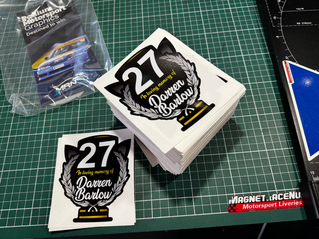 Custom Printed Motorsport Stickers