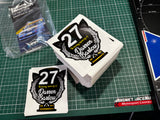 Custom Printed Motorsport Stickers