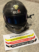 Porsche Helmet Visor Decal