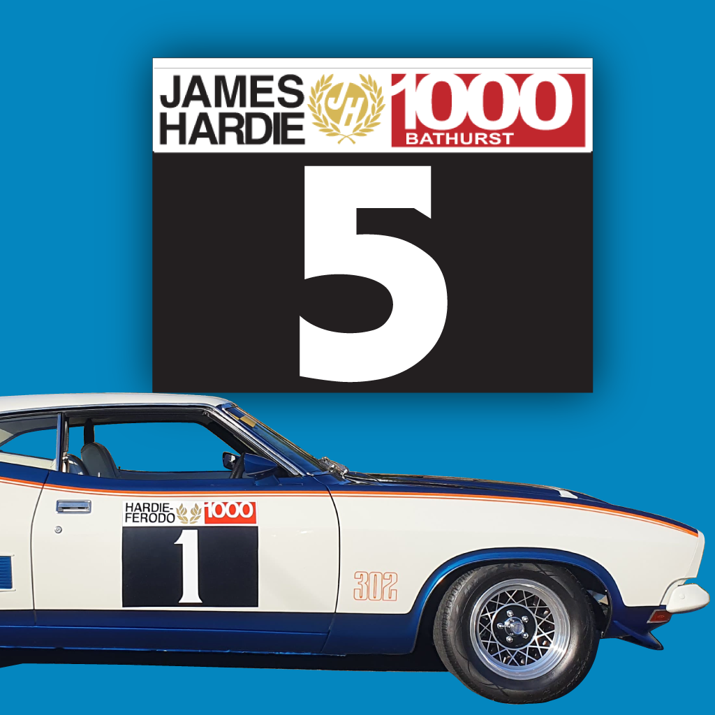 'Hardie-Ferodo Bathurst 1000' Style Cup Car Numbers