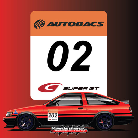 "Super GT Autobacs" Racing Numbers