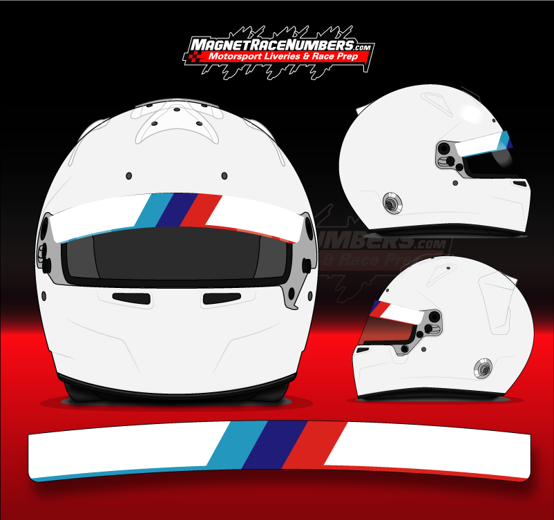 Motorsport Helmet Visor Sunshade Banners | ARAI, BELL, RACELID, STILO ...