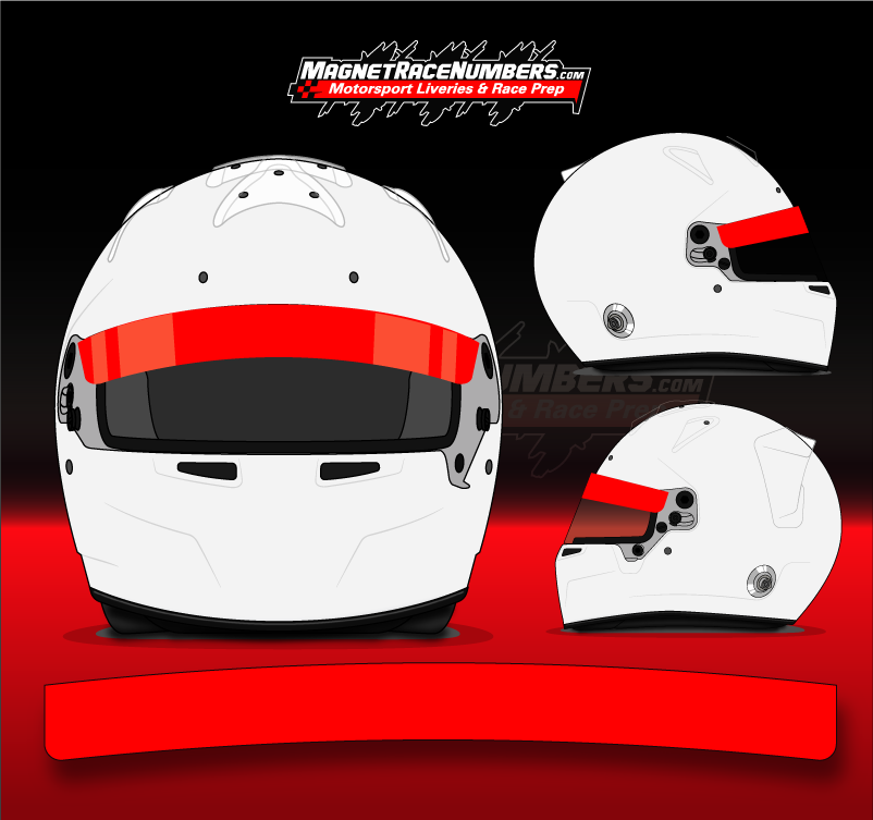 Blank Color Helmet Visor Sunstrip