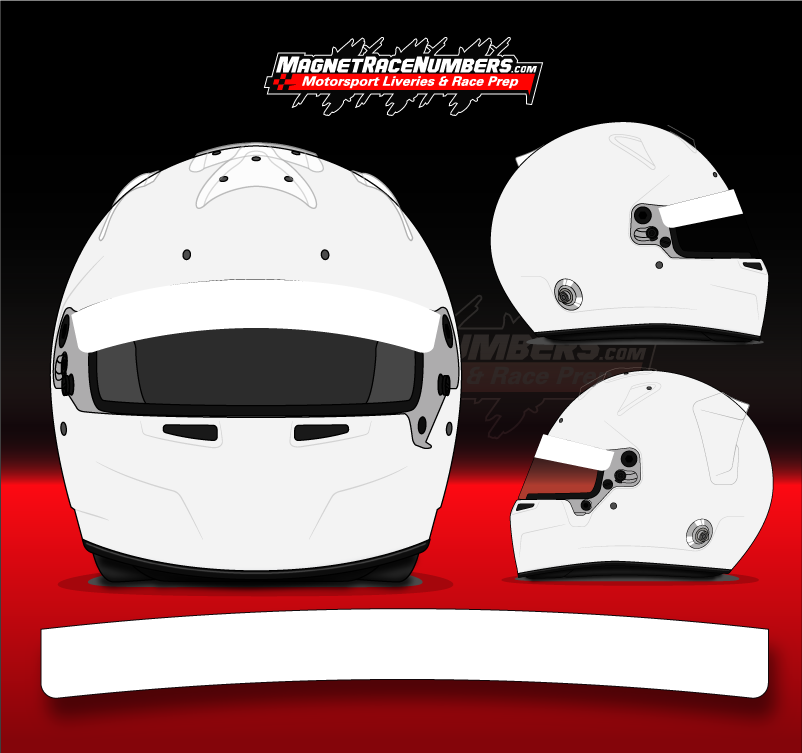 Blank Color Helmet Visor Sunstrip