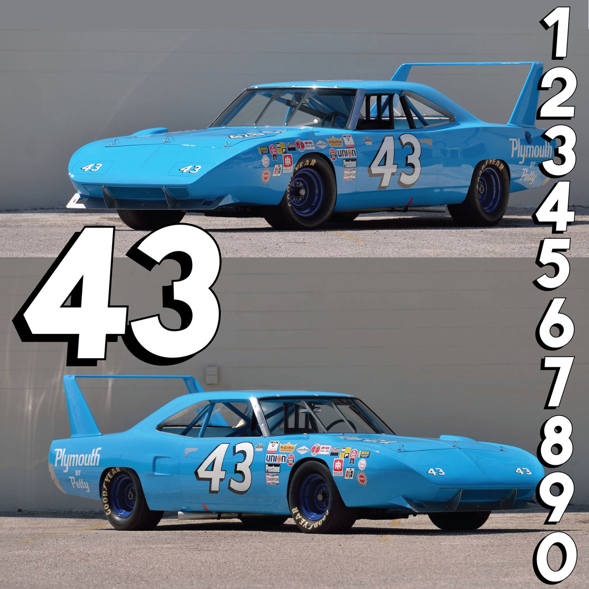 Coyote Racing Numbers - Pair