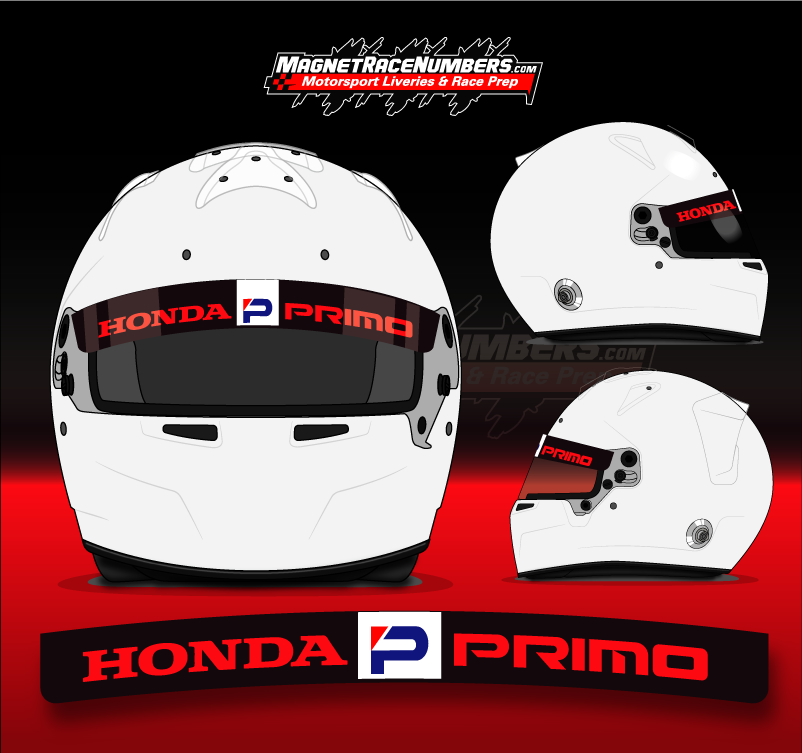 'Honda Primo' Helmet Visor Sunstrip