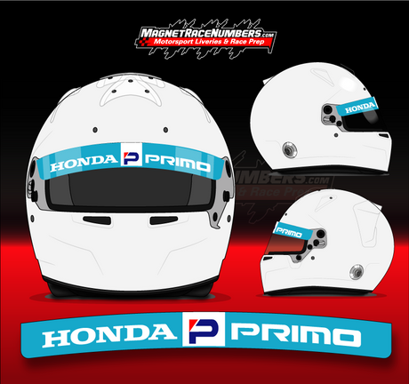 'Honda Primo' Helmet Visor Sunstrip