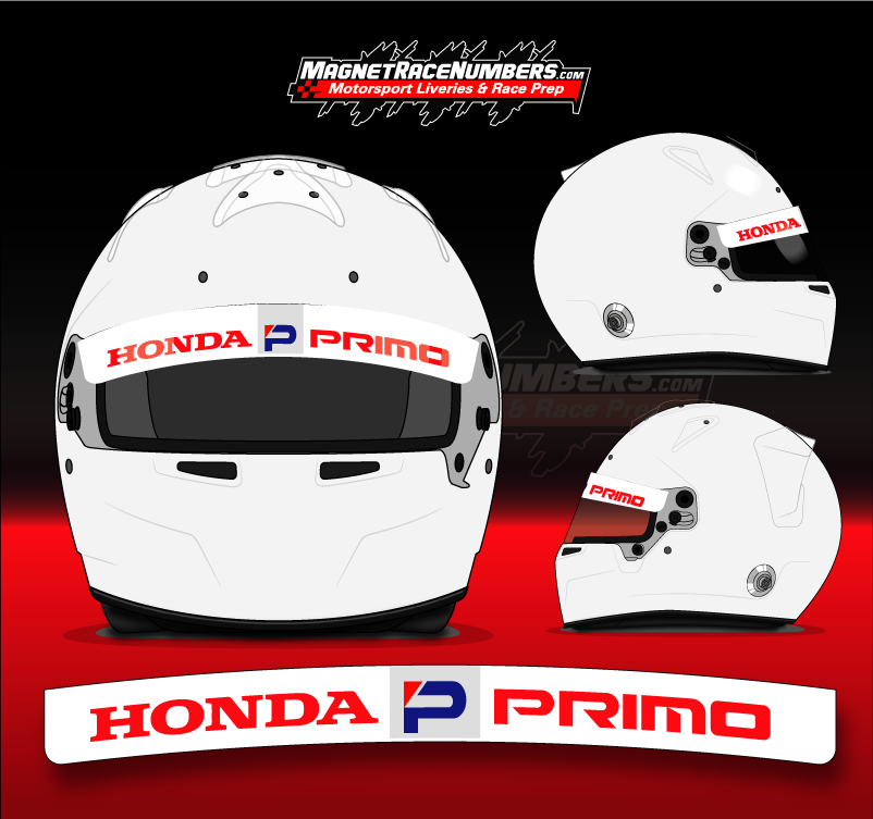 'Honda Primo' Helmet Visor Sunstrip