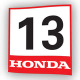 Honda Racing Numbers