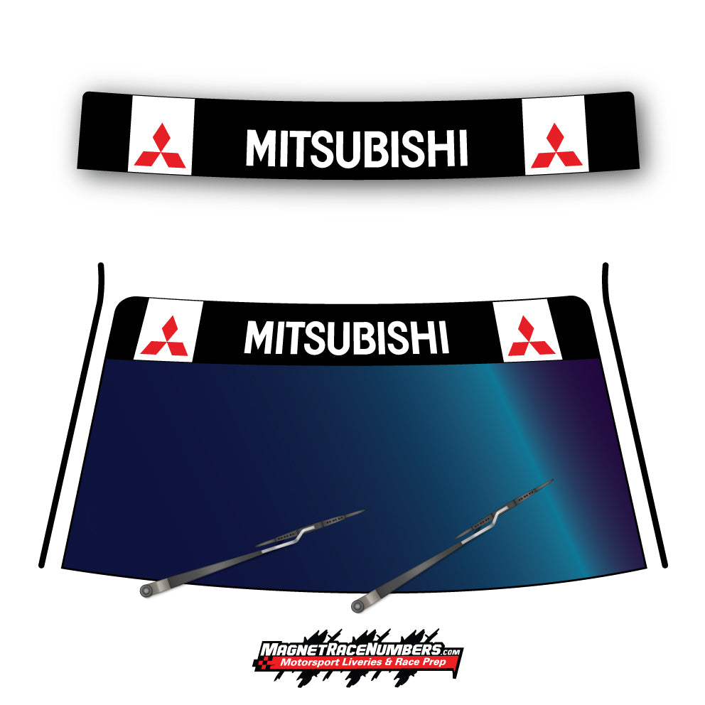 Mitsubishi - Windscreen Strip Banner