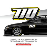 "Two Step" Racing Numbers