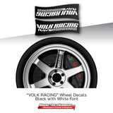 Volk Racing Rays TE37 Wheel Decals - 18"